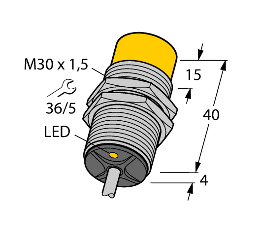 德国TURCK图尔克电感式传感器NI15-G30-Y1X