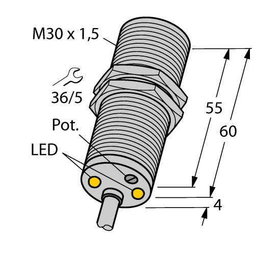 德国TURCK图尔克电感式传感器DBI10U-M30-AP4X2