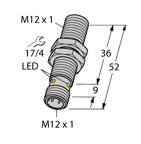 德国TURCK图尔克电感式传感器BI4U-EM12WD-VP6X-H1141/3GD