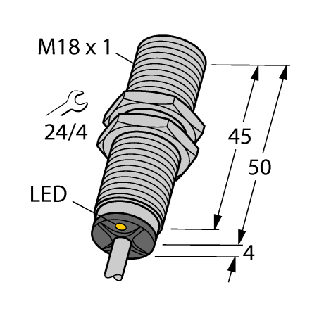 德国TURCK图尔克电感式传感器BI8U-M18-AP6X
