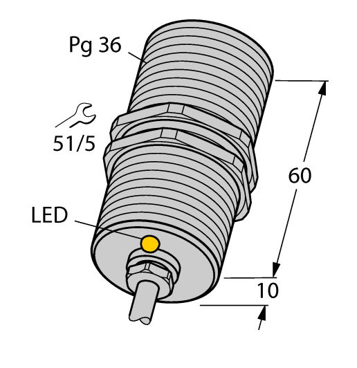 德国TURCK图尔克电感式传感器BI20-G47-AZ3X