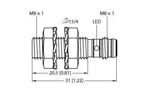 德国TURCK图尔克电感式传感器BI2-EG08K-AN6X-V1131