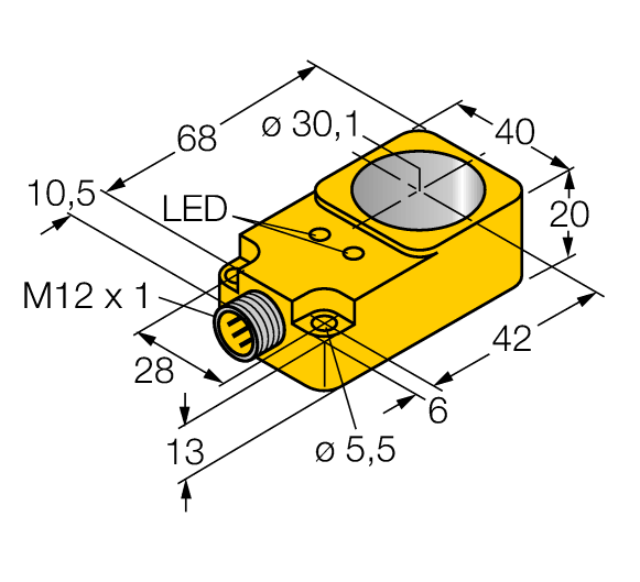 德国TURCK图尔克电感式传感器BI30R-Q20-AP6X2-H1141