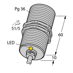 德国TURCK图尔克电感式传感器BI20-G47-AZ3X