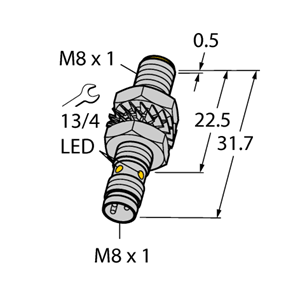 德国TURCK图尔克电感式传感器BI2-M08K-AP6X-V1131