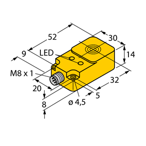 德国TURCK图尔克电感式传感器BI10-Q14-AP68X2LD-V1131
