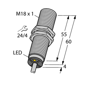 德国TURCK图尔克电感式传感器BI8U-M18M-VP6X