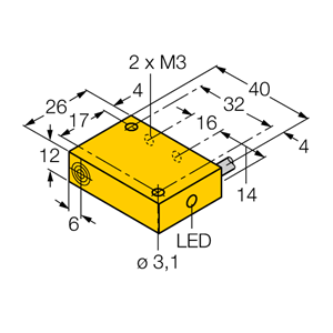 德国TURCK图尔克电感式传感器NI4-Q12-AZ31X