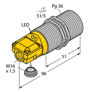 德国TURCK图尔克电感式传感器BI25-G47SR-FZ3X2