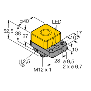 德国TURCK图尔克电感式传感器NI22U-Q40-AP6X2-H1141