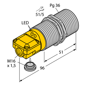 德国TURCK图尔克电感式传感器BI25-G47SR-FZ3X2