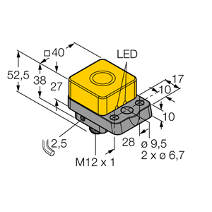 德国TURCK图尔克电感式传感器NI22U-Q40-AP6X2-H1141