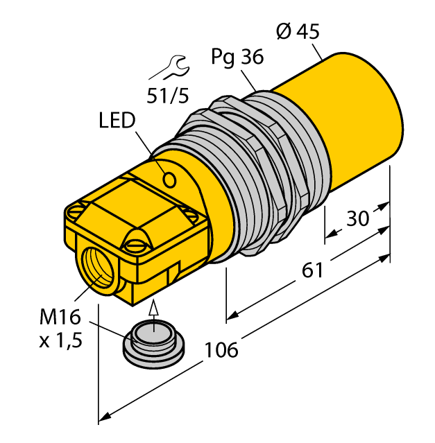 德国TURCK图尔克电感式传感器NI40-G47SR-FZ3X2