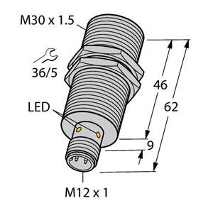 德国TURCK图尔克电感式传感器BI15U-EM30WD-VP6X-H1141