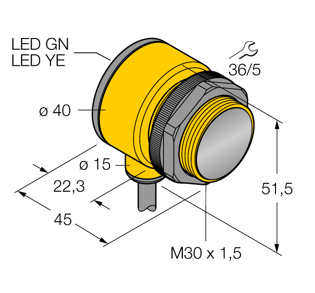 德国TURCK图尔克光电传感器T30SP6FF600