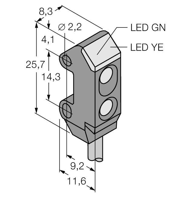 德国TURCK图尔克光电传感器VS1AP5C10Q5