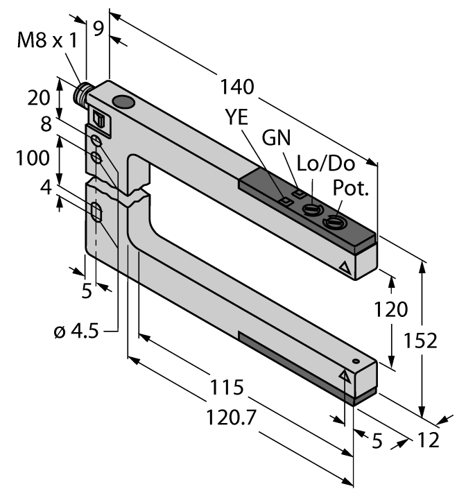 德国TURCK图尔克光电传感器SLM120B6Q