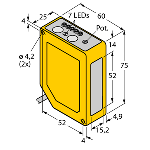 德国TURCK图尔克光电传感器Q60VR3AF2000QPMA10