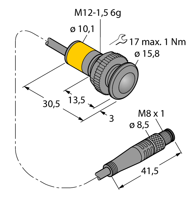德国TURCK图尔克光电传感器SB12TE1Q3