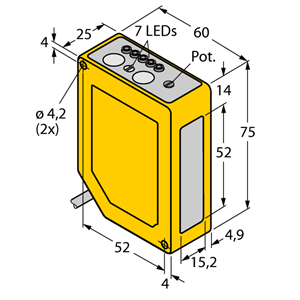 德国TURCK图尔克光电传感器Q60BB6LAF1400Q