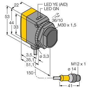 德国TURCK图尔克光电传感器QS30EXH2OQ5