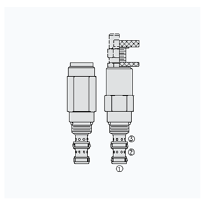 HYDRAFORCE海德福斯CR08-38双向溢流阀提升阀