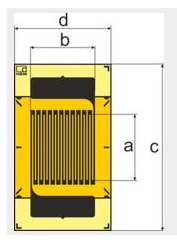 德国HBM测量栅丝焊盘直片应变片1-LY8x-1.5/120