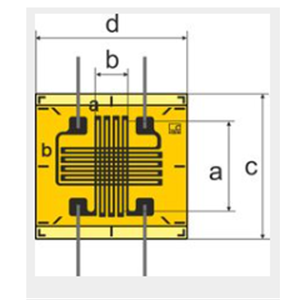 德国HBM带两个栅丝T型应变花1-XY9x-10/350