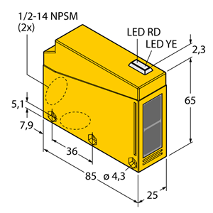 德国TURCK图尔克光电传感器Q85BB62R-B