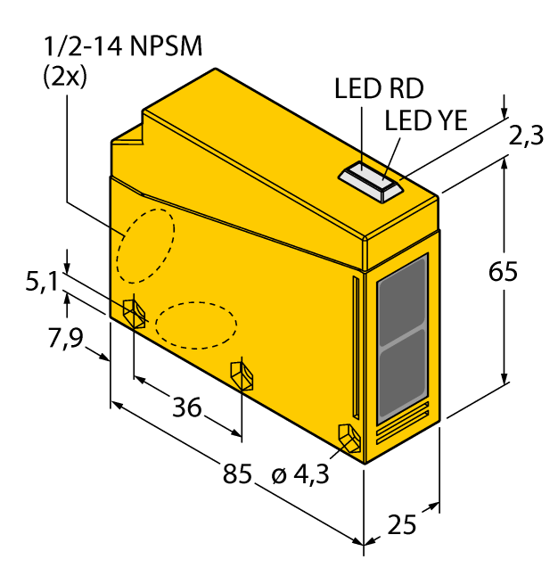 德国TURCK图尔克光电传感器Q85BB62LP-T9-B