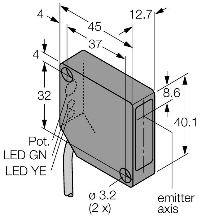 德国TURCK图尔克光电传感器PD45VP6C20