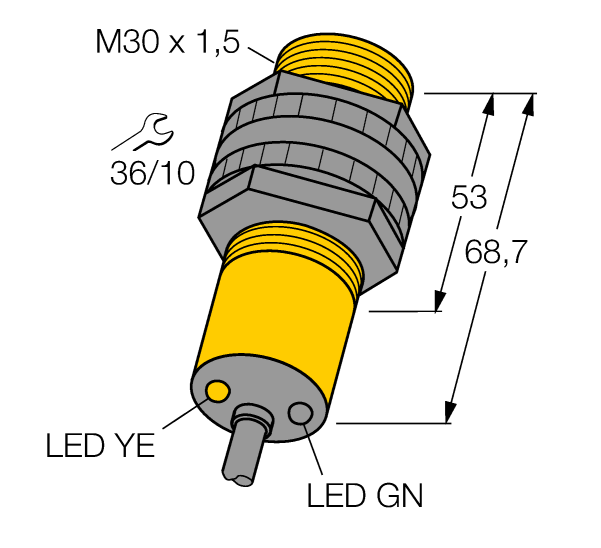德国TURCK图尔克光电传感器S30SP6R W/30