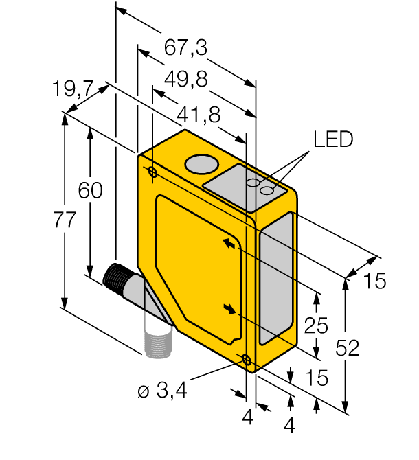 德国TURCK图尔克光电传感器Q50BVPQPMA