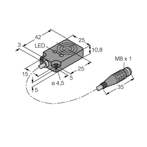 德国TURCK图尔克电容式传感器BC8-Q10-RN6X2-0.15-SSFP3/S90