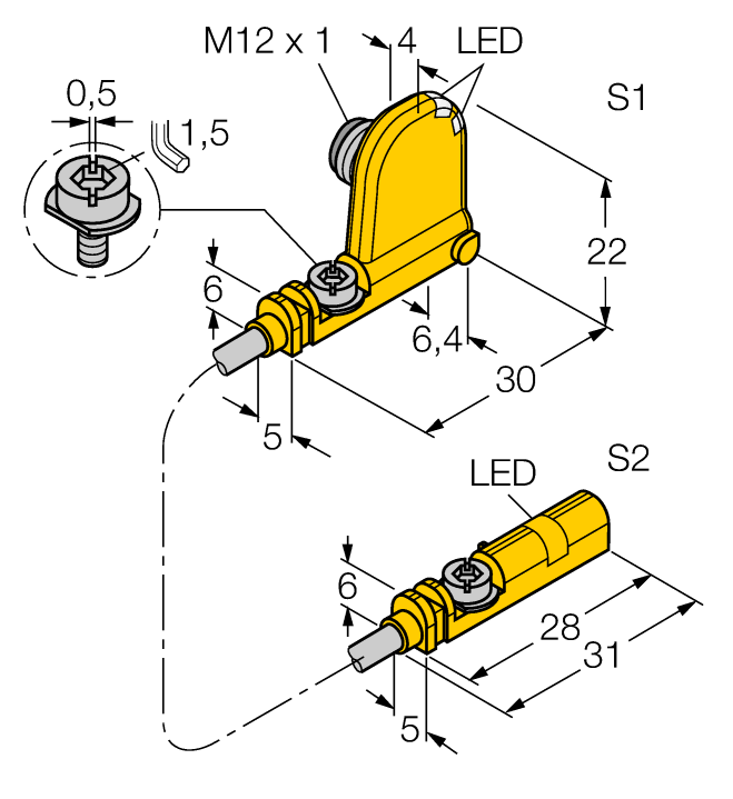 德国TURCK图尔克电容式传感器BIM-UNT-0.3-UNT-2AP6X3-H1141