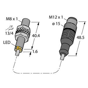 德国TURCK图尔克电容式传感器BIM-EG08-Y1X-2-RS4.21T/S90