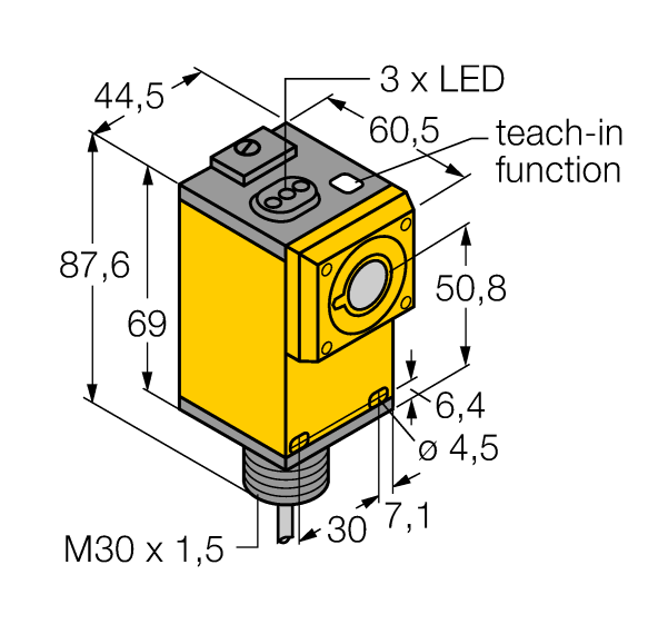 德国TURCK图尔克超声波传感器Q45UBB63DACQ6