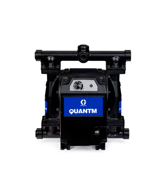 美国GRACO固瑞克 QUANTM i30、1 英寸 BSPT、铝制电动隔膜泵、FluxCore 驱动器、240 VAC 1Φ、AL 中心体、AL 阀座、PT 阀球、PS 隔膜 TE30-0184