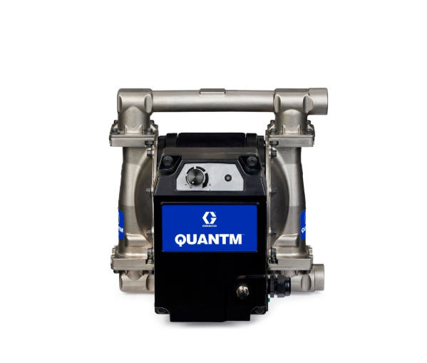 美国GRACO固瑞克 QUANTM i30、1 英寸 BSPT、不锈钢电动隔膜泵、FluxCore 驱动器、240 VAC 1Φ、铝制中心体、SS 阀座、SS 阀球、PO 隔膜  TE30-0190