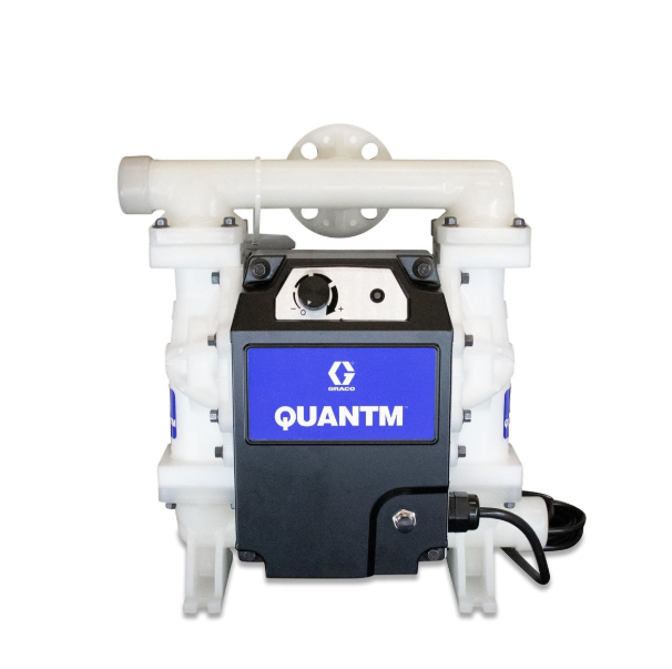 美国GRACO固瑞克 QUANTM i30、1 英寸法兰、聚丙烯电动隔膜泵、FluxCore 驱动器、240 VAC 1Φ、铝制中心体、PP 阀座、PT 阀球、PS 隔膜 TE30-0258