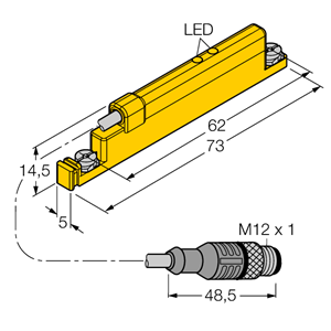 德国TURCK图尔克线性位置传感器WIM45-UNTL-LIU5X2-0.3-PSG4M