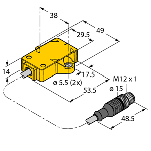 德国TURCK图尔克非接触式编码器RI360P1-QR14-ELIU5X2-0.3-RS5