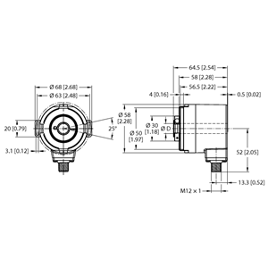 德国TURCK图尔克非接触式编码器REM-104H14E-5C13S12M-H1181