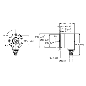 德国TURCK图尔克非接触式编码器REM-105S6S-9D32B-B1M12/N46