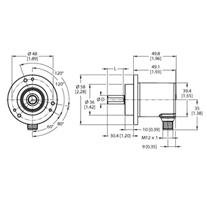 德国TURCK图尔克非接触式编码器REM-E-121T6C-9F32B-H1151