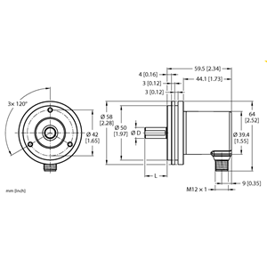 德国TURCK图尔克非接触式编码器REM-103S6S-5C13S12M-H1181