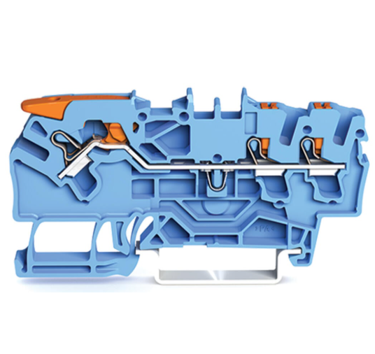 德国WAGO万可 2102-1304 馈通接线端子 带杠杆和开放式工具槽