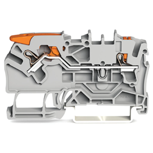 德国WAGO万可 2102-5201 TOPJOB®S馈通接线端子 带杠杆和按钮 导轨安装