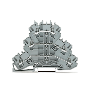 德国WAGO万可 2002-3201 三层接线端子 导轨安装