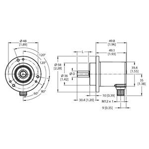 德国TURCK图尔克非接触式编码器REM-E-121T10C-9F32B-H1151